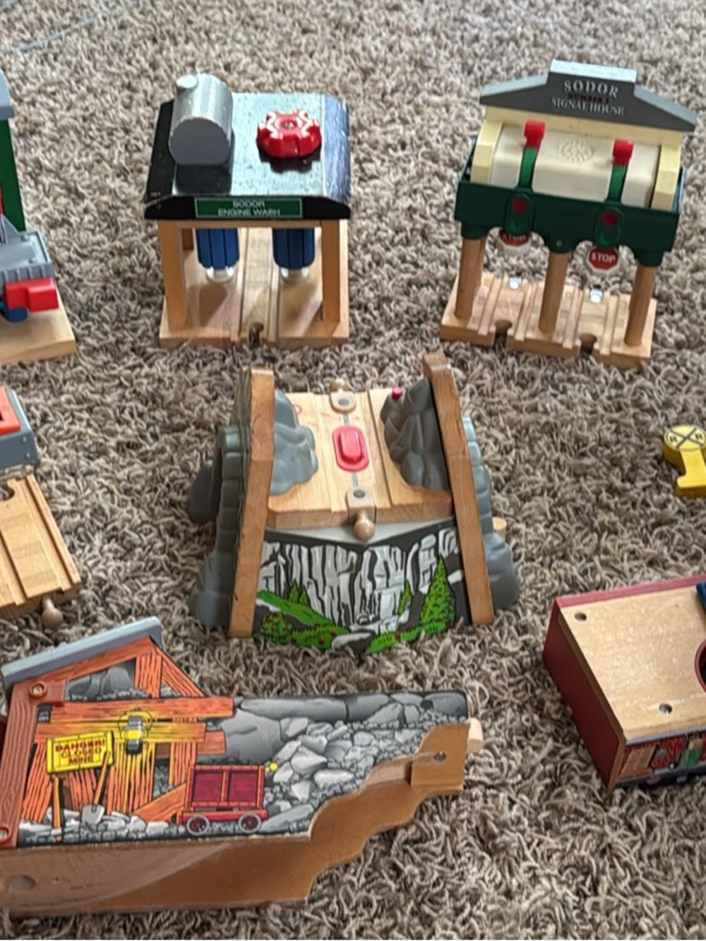 Thomas the Train Wooden Railway Buildings - 8 Pieces